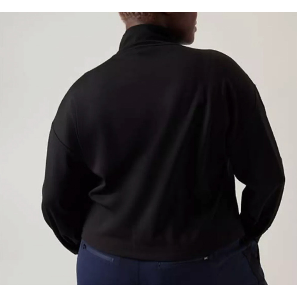Athleta Venice Sweatshirt Black and Navy Colorblock Size 2X NWT‎ $89 Casual - Picture 2 of 2